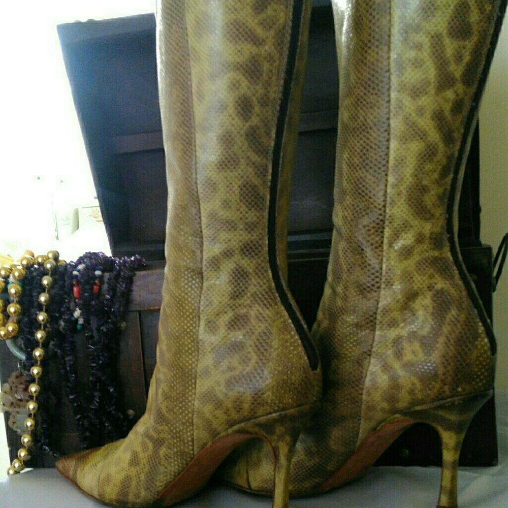 "Jimmy Choo" Vintage, Lizard Skin Boot